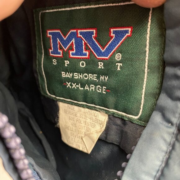 Vintage Oral Roberts University MV Sport Reversible Jacket Men's 2XL Blue Gray - Picture 7 of 10